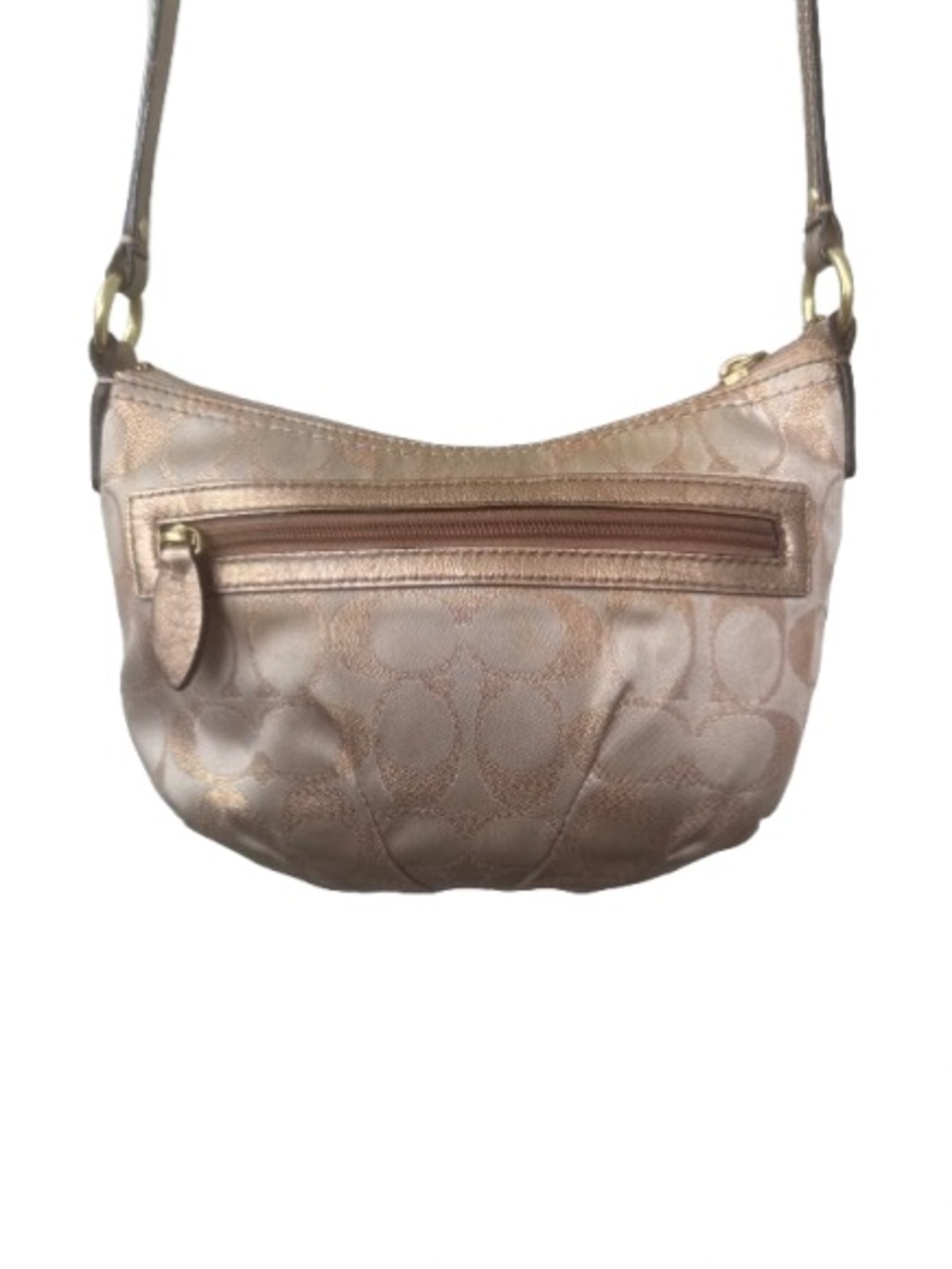 ✨Coach Tan Signature Canvas Bag with Gold Coach Engraved Hardware & Hangtag✨ - Picture 2 of 9